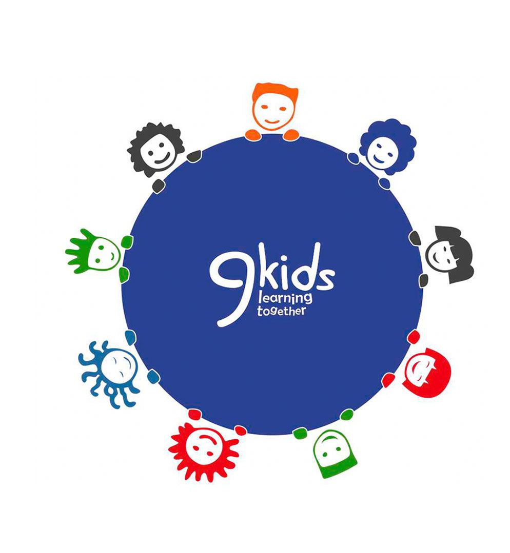 9 kids logo design